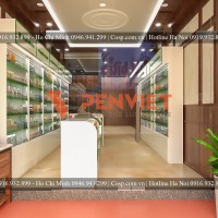 Thiết kế quầy thuốc Huy Hoàng - Chú Mão - Hiệp Hòa - Bắc Giang