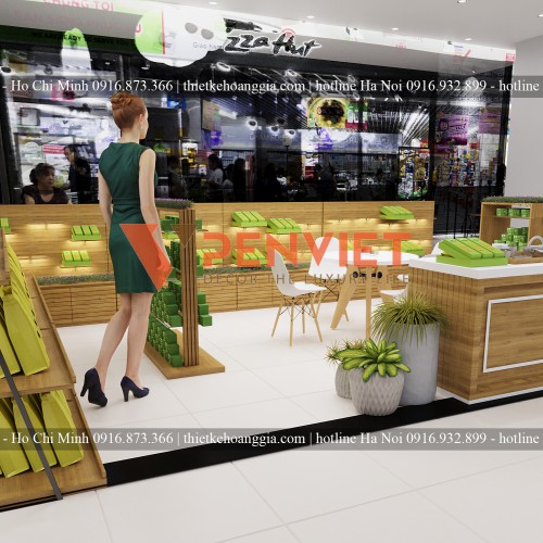 Thiết Kế Shop Trà Thảo Mộc BigC Lê Trọng Tấn