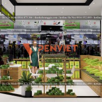 Thiết kế shop trà thảo mộc BigC Lê Trọng Tấn - Anh Hiệp - Hà Nội