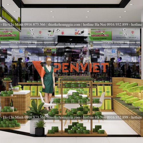 Thiết Kế Shop Trà Thảo Mộc BigC Lê Trọng Tấn