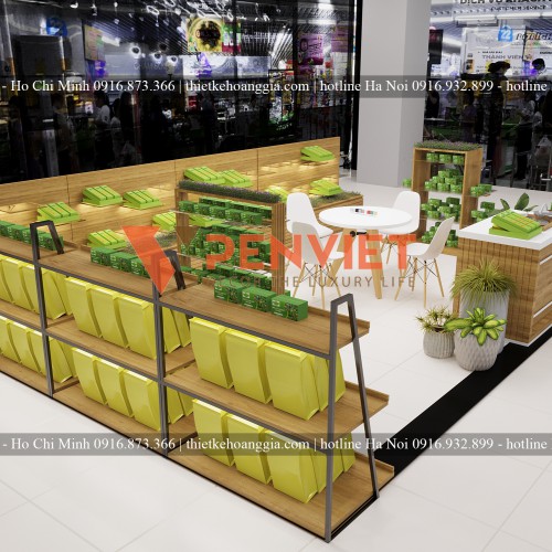 Thiết Kế Shop Trà Thảo Mộc BigC Lê Trọng Tấn