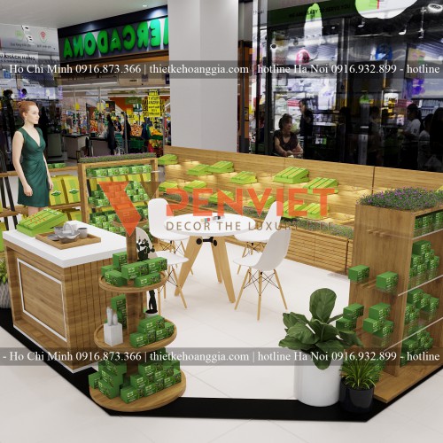 Thiết Kế Shop Trà Thảo Mộc BigC Lê Trọng Tấn