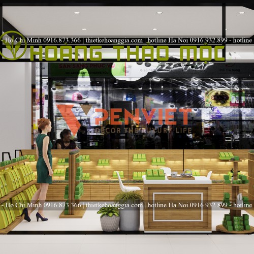 Thiết Kế Shop Trà Thảo Mộc BigC Lê Trọng Tấn