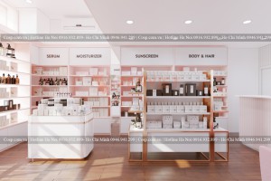 Thiết kế shop mỹ phẩm đẹp mang nhiều ý nghĩa quan trọng