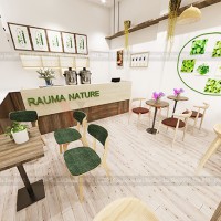 Thiết kế cửa hàng đồ uống Rau má Nature - Tiền Giang