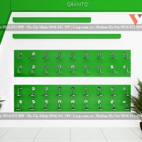 Thiết kế kệ trưng bày sản phẩm thiết bị vệ sinh tại Quảng Bình 