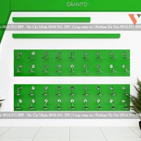 Thiết kế kệ trưng bày sản phẩm thiết bị vệ sinh tại Quảng Bình 