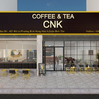 Thiết kế quán cafe CNK Coffee & Tea - Quận Bình Tân