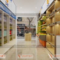 Thiết kế cửa hàng thực phẩm sạch BNA Food