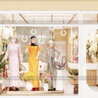 Thiết kế shop áo dài Catina – Thường Tín