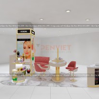 Thiết kế gian hàng mỹ phẩm D’OR24K