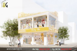 Mách bạn một mẫu thiết kế shop mẹ và bé siêu xinh
