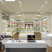 Thiết kế cửa hàng dụng cụ mỹ thuật - Chị Hương