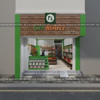 Thiết kế cửa hàng thực phẩm sạch CH Mart