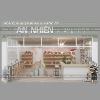 Thiết kế shop hoa quả nhập khẩu An Nhiên