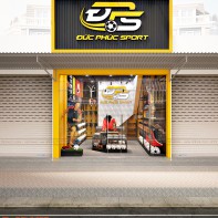 Dự án thiết kế shop thể thao Đức Phúc Sport theo phong cách hiện đại
