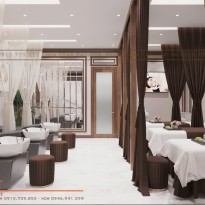 Dự án thiết kế spa GINNA theo phong cách tân cổ điển