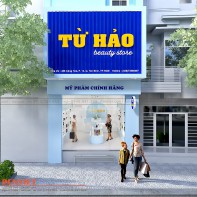 Màn lột xác ấn tượng của dự án thiết kế shop mỹ phẩm Từ Hảo