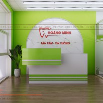 Ý tưởng sáng tạo trong mẫu thiết kế phòng khám nha khoa Hoàng Minh 