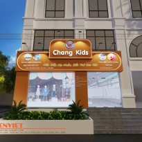 Vẻ đẹp trong trẻo của mẫu thiết kế shop mẹ và bé Chang Kids - Hòa Bình 