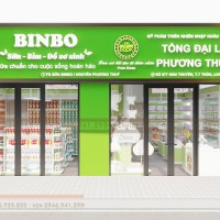 Khám phá thiết kế shop sữa BinBo