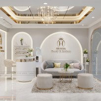 Thiết kế spa Hương Beauty Academy theo phong cách hiện đại