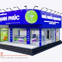Giải pháp thiết kế nhà thuốc Hạnh Phúc - Thanh Hóa 
