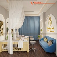 Nét đẹp hiện đại trong mẫu thiết kế spa mini Phương Anh 20m2 - Hà Đông 