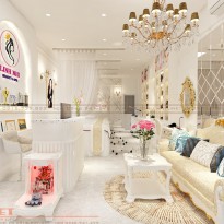 Thiết kế spa thẩm mỹ Linh Nhi theo phong cách Tân Cổ Điển