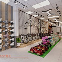 Dự án thiết kế cửa hàng xe đạp Anh Hai– Hà Đông