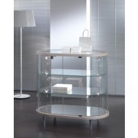 Mẫu tủ trưng bày trang sức bằng kính cường lực