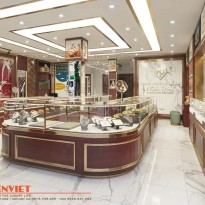 Mẫu tủ vàng cao cấp chữ U