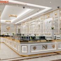 Mẫu tủ vàng cao cấp chữ L