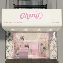 Thiết kế cửa hàng kinh doanh thuốc làm tóc Cheng Love Hair