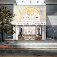 Phong cách Luxury sang trọng trong mẫu thiết kế tiệm vàng Xuân Quỳnh - Hải Dương