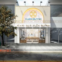Phong cách Luxury sang trọng trong mẫu thiết kế tiệm vàng Xuân Quỳnh - Hải Dương