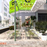 Dự án thiết kế quán CAFE RELAX theo phong cách hiện đại