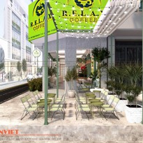 Dự án thiết kế quán CAFE RELAX theo phong cách hiện đại