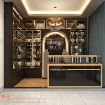 Vẻ đẹp xa hoa, tráng lệ của mẫu thiết kế showroom phòng trưng bày Cao Ngọc Đào - Bình Dương 