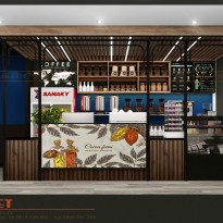 Mới lạ: Thiết kế siêu thị mini kết hợp quán cafe Samsung - Hà Nội 