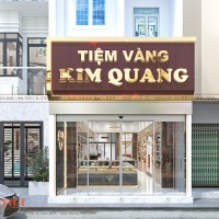 Thiết kế tiệm vàng KIM QUANG - Hiện đại, sang trọng