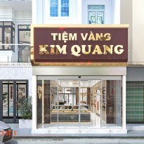 Thiết kế tiệm vàng KIM QUANG - Hiện đại, sang trọng