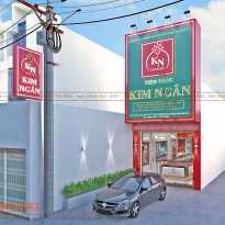 Thiết kế tiệm vàng Kim Ngân Tân Cổ Điển – Bình Dương