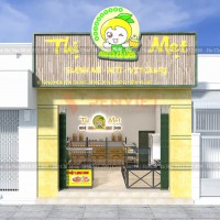 Thiết kế nội thất tiệm bánh Thị Mẹt tại Kiên Giang