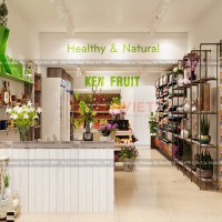 Dự án thiết kế shop hoa quả sạch Ken Fruit