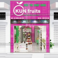 Thiết kế cửa hàng thực phẩm sạch Kun Fruit