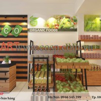 Thiết kế cửa hàng thực phẩm sạch Ecomart – 20m2 – Hà Nội