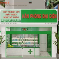 Giải pháp Thiết kế nhà thuốc 20m2 chuẩn GPP - Viện nghiên cứu phát triển dược mỹ phẩm