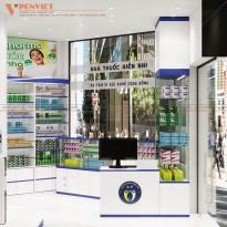 Giải pháp thiết kế nhà thuốc Hiền Nhi 25m2 chuẩn GPP – Hà Nội