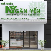 Thiết kế nhà thuốc Ngân Yến hiện đại – Đồng Tháp